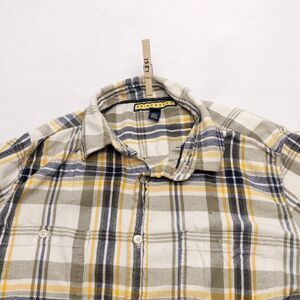 Prince & Fox Casual Button Up Long Sleeve Shirt Adult Mens Size Medium M White